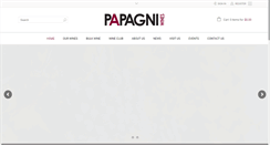 Desktop Screenshot of papagniwines.com