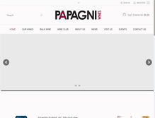 Tablet Screenshot of papagniwines.com